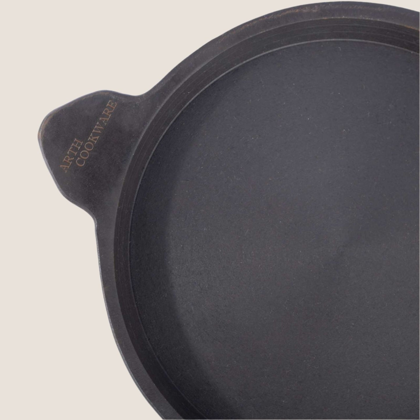 Cast Iron Addakal / Fish Fry pan - 23 cms